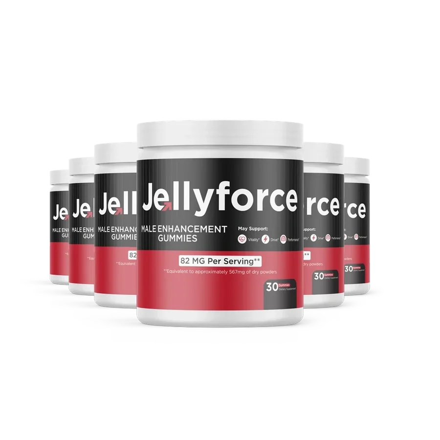 Jellyforce six-jar pack, 6 jars of chewable gummies